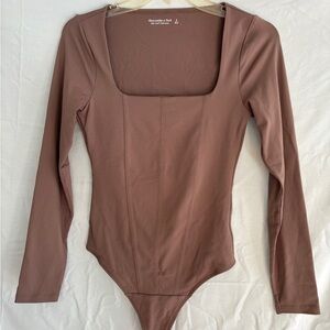 Abercrombie & Fitch Mauve Long Sleeve Bodysuit